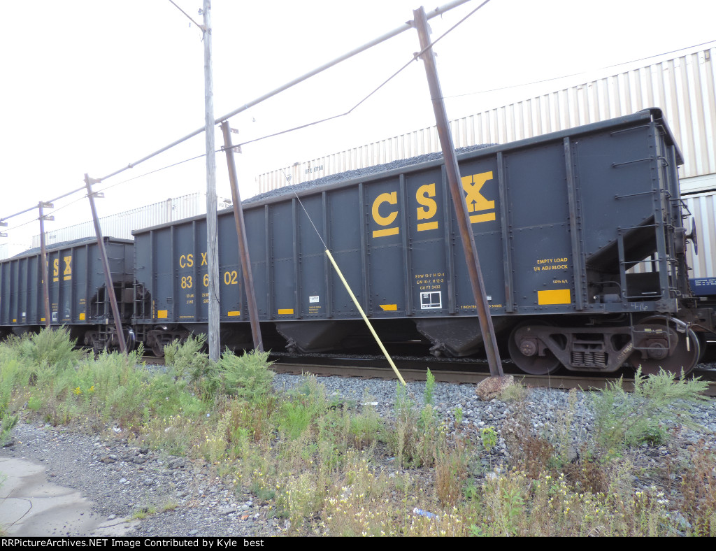 CSX loaded coal car